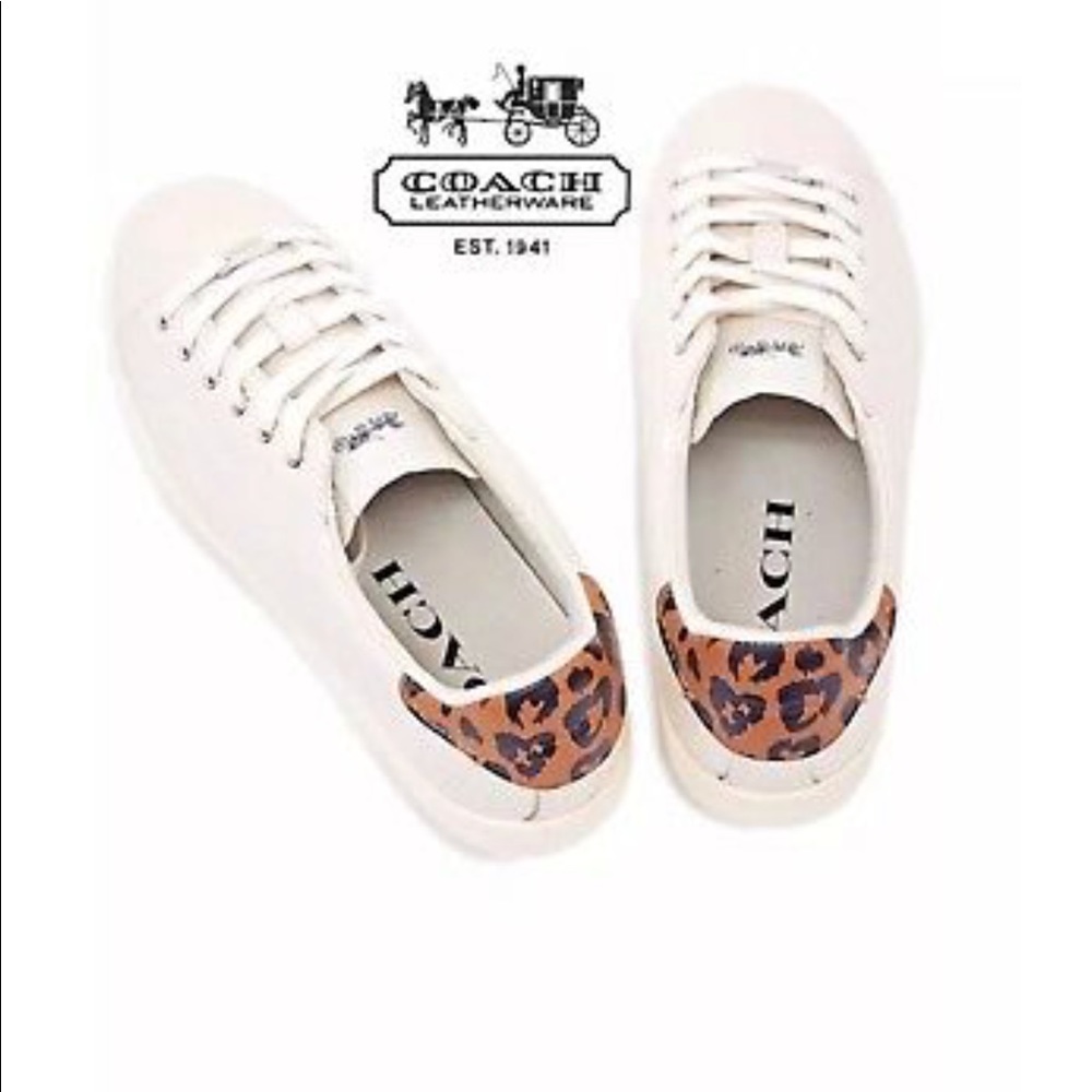 Coach sneaker with animal print detail - Picture 4 of 8